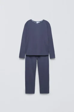 Niños ZARA 6 - 14 Años·Pijamas|6 - 14 Años·Pijamas<6 -14 AÑOS/ PIJAMA LISO POINTELLE