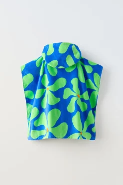 Niños ZARA 1½ - 6 Años·Accesorios|6 - 14 Años·Accesorios<4-14 AÑOS / PONCHO TOALLA FLORES