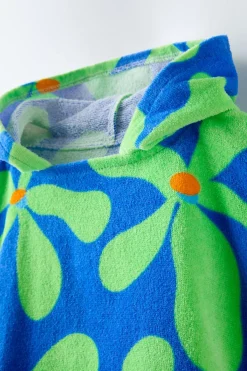 Niños ZARA 1½ - 6 Años·Accesorios|6 - 14 Años·Accesorios<4-14 AÑOS / PONCHO TOALLA FLORES