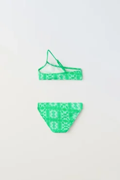 Niños ZARA 6 - 14 Años·Accesorios<6-14 AÑOS/ BIKINI ASIMÉTRICO TEXTURA CONCHAS