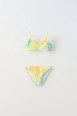 Niños ZARA 6 - 14 Años·Accesorios<6-14 AÑOS/ BIKINI TEXTURA TIE DYE CONCHAS