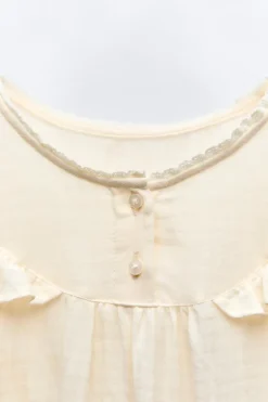 Niños ZARA 6 - 14 Años·Pijamas<6-14 AÑOS/ CAMISÓN PUNTILLA