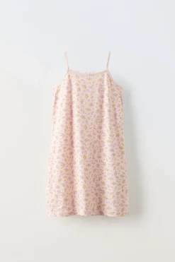 Niños ZARA 6 - 14 Años·Pijamas<6-14 AÑOS/ CAMISÓN TIRANTES FLORES