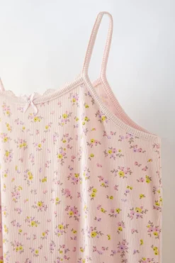 Niños ZARA 6 - 14 Años·Pijamas<6-14 AÑOS/ CAMISÓN TIRANTES FLORES