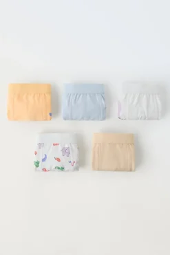 Niños ZARA 1½ - 6 Años·Ropa Interior / Calcetines|Accesorios / Zapatos / 0 - 14 Años<3-6 AÑOS/ PACK CINCO BÓXER ANIMALITOS