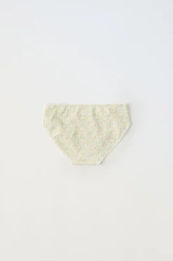 Niños ZARA 6 - 14 Años·Ropa Interior / Calcetines<6-14 AÑOS/ PACK SEIS BRAGUITAS CUADRITOS Y FLORES