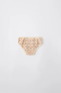 Niños ZARA 1½ - 6 Años·Ropa Interior / Calcetines<2-6 AÑOS/ PACK SEIS BRAGUITAS FLORECITAS