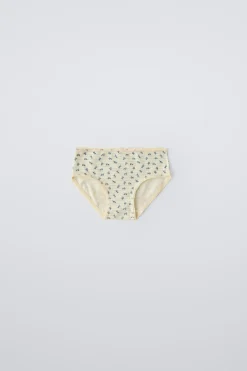 Niños ZARA 1½ - 6 Años·Ropa Interior / Calcetines<2-6 AÑOS/ PACK SEIS BRAGUITAS FLORES