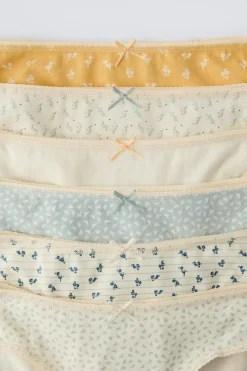 Niños ZARA 6 - 14 Años·Ropa Interior / Calcetines<6-14 AÑOS/ PACK SEIS BRAGUITAS FLORES