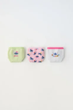 Niños ZARA 6 - 14 Años·Ropa Interior / Calcetines<6-14 AÑOS/ PACK TRES BRAGUITAS LILO & STITCH © DISNEY