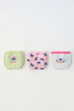 Niños ZARA 6 - 14 Años·Ropa Interior / Calcetines<6-14 AÑOS/ PACK TRES BRAGUITAS LILO & STITCH © DISNEY
