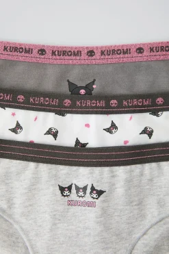Niños ZARA 6 - 14 Años·Ropa Interior / Calcetines<6-14 AÑOS/ PACK TRES BRAGUITAS KUROMI © SANRIO