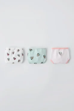 Niños ZARA 1½ - 6 Años·Licencias|1½ - 6 Años·Ropa Interior / Calcetines<2-6 AÑOS/ PACK TRES BRAGUITAS MINNIE MOUSE © DISNEY