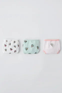 Niños ZARA 1½ - 6 Años·Licencias|1½ - 6 Años·Ropa Interior / Calcetines<2-6 AÑOS/ PACK TRES BRAGUITAS MINNIE MOUSE © DISNEY