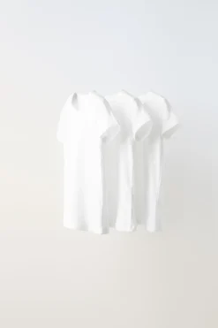 Niños ZARA 1½ - 6 Años·Camisetas|1½ - 6 Años·Ropa Interior / Calcetines<2-6 AÑOS/ PACK TRES CAMISETAS MANGA CORTA