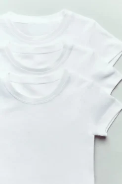 Niños ZARA 1½ - 6 Años·Camisetas|1½ - 6 Años·Ropa Interior / Calcetines<2-6 AÑOS/ PACK TRES CAMISETAS MANGA CORTA