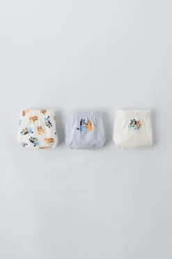 Niños ZARA 1½ - 6 Años·Licencias|1½ - 6 Años·Ropa Interior / Calcetines<2-6 AÑOS/ PACK TRES SLIPS BLUEY © LUDO STUDIO