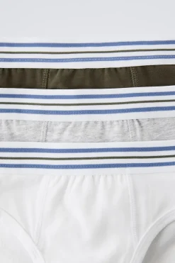 Niños ZARA 6 - 14 Años·Ropa Interior / Calcetines<6-14 AÑOS/ PACK TRES SLIPS RAYAS