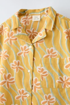Niños ZARA 6 - 14 Años·Pijamas<6-14 AÑOS/ PIJAMA BOTONES FLORES