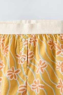 Niños ZARA 6 - 14 Años·Pijamas<6-14 AÑOS/ PIJAMA BOTONES FLORES