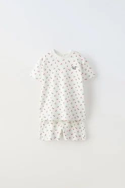 Niños ZARA 6 - 14 Años·Pijamas<6-14 AÑOS/ PIJAMA CEREZAS