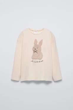 Niños ZARA 6 - 14 Años·Pijamas<6-14 AÑOS/ PIJAMA CONEJO FLORECITAS