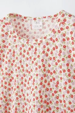 Niños ZARA 6 - 14 Años·Pijamas<6-14 AÑOS/ PIJAMA ESTAMPADO FLORES