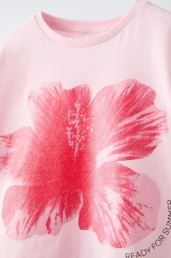 Niños ZARA 6 - 14 Años·Pijamas<6-14 AÑOS/ PIJAMA FLOR BRILLO