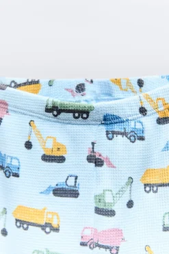 Niños ZARA 1½ - 6 Años·Pijamas|1½ - 6 Años·Pijamas<2-6 AÑOS/ PIJAMA GRUAS WAFFLE