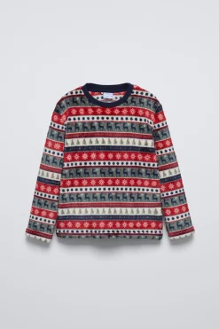 Niños ZARA 6 - 14 Años·Pijamas|6 - 14 Años·Pijamas<6-14 AÑOS/ PIJAMA POLAR GRECA