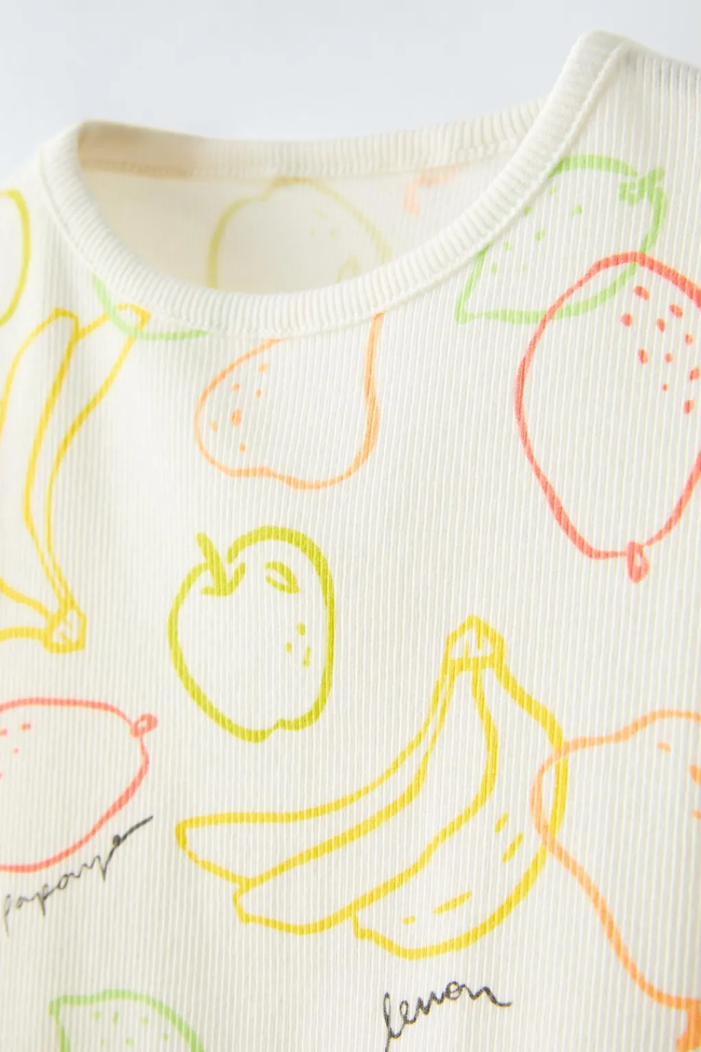 Niños ZARA 1½ - 6 Años·Pijamas|1½ - 6 Años·Pijamas<1-6 AÑOS/ PIJAMA RIB FRUTAS