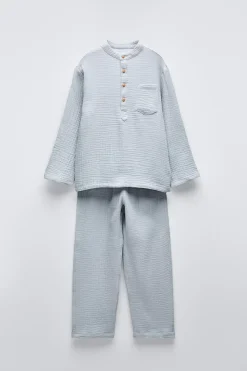 Niños ZARA 6 - 14 Años·Pijamas|6 - 14 Años·Pijamas<6-14 AÑOS/ PIJAMA TEXTURA PANADERO