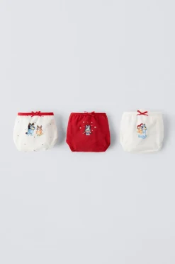 Niños ZARA 1½ - 6 Años·Licencias|1½ - 6 Años·Ropa Interior / Calcetines<2-6 AÑOS/PACK DE TRES BRAGUITAS BLUEY © LUDO STUDIO