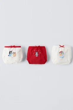 Niños ZARA 1½ - 6 Años·Licencias|1½ - 6 Años·Ropa Interior / Calcetines<2-6 AÑOS/PACK DE TRES BRAGUITAS BLUEY © LUDO STUDIO