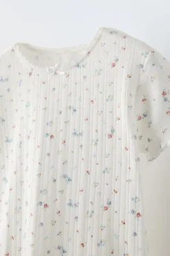 Niños ZARA 1½ - 6 Años·Pijamas<18 MESES - 6 AÑOS/ PIJAMA CALADOS FLORECITAS