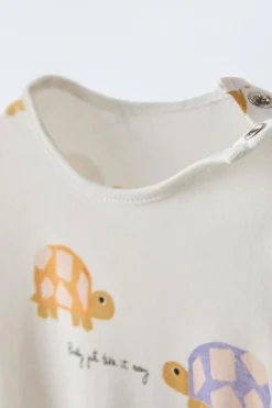 Niños ZARA 0 - 6 Meses·Ropa Interior / Pijamas|6 - 18 Meses·Ropa Interior / Pijamas<1-18 MESES/ PACK DOS PIJAMAS CORTOS ENTEROS TORTUGAS