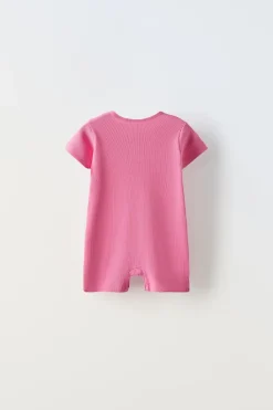 Niños ZARA 0 - 6 Meses·Ropa Interior / Pijamas|6 - 18 Meses·Ropa Interior / Pijamas<1-18 MESES/ PACK DOS PIJAMAS ENTEROS CORTOS LAZOS