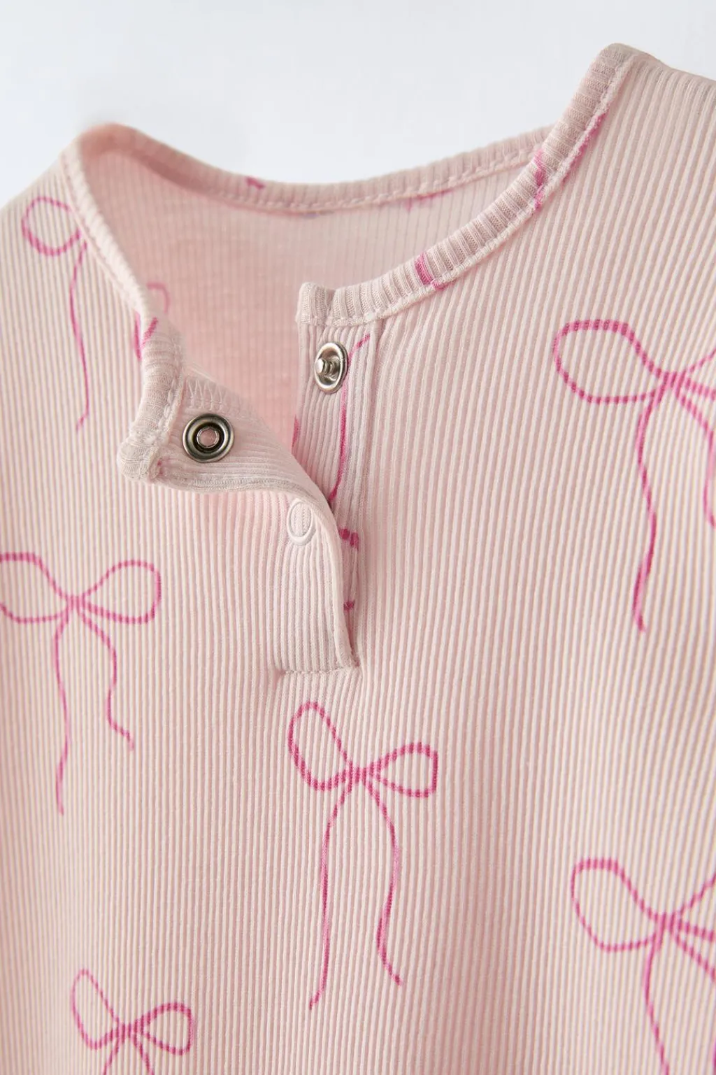 Niños ZARA 0 - 6 Meses·Ropa Interior / Pijamas|6 - 18 Meses·Ropa Interior / Pijamas<1-18 MESES/ PACK DOS PIJAMAS ENTEROS CORTOS LAZOS