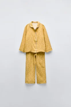 Niños ZARA 1½ - 6 Años·Pijamas<3-6/ PIJAMA CAMISERO FLORES