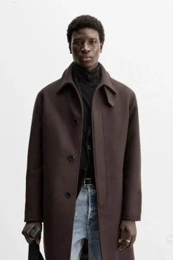 Clearance ABRIGO 100% LANA Hombre Cazadoras|Abrigos / Gabardinas