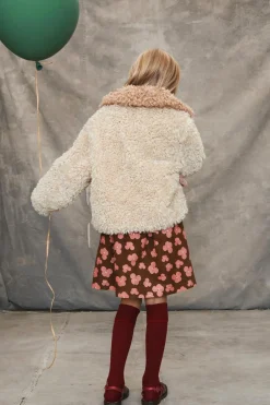 Niños ZARA 6 - 14 Años·Abrigos<ABRIGO BORREGUILLO BOTONES FLORES LIMITED EDITION