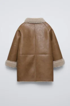 Niños ZARA 6 - 14 Años·Abrigos<ABRIGO BORREGUILLO DOBLE FAZ