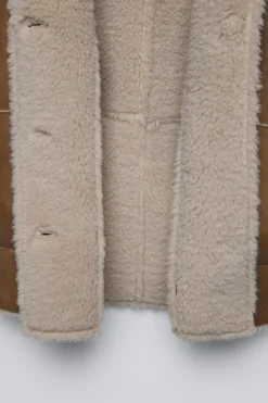 Niños ZARA 6 - 14 Años·Abrigos<ABRIGO BORREGUILLO DOBLE FAZ