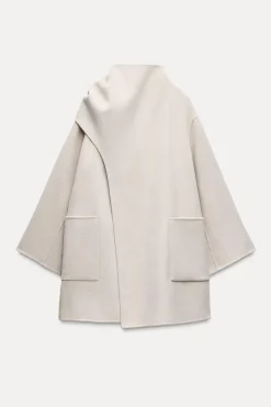 Hot ABRIGO BUFANDA CON LANA ZW COLLECTION Mujer Abrigos / Anoraks