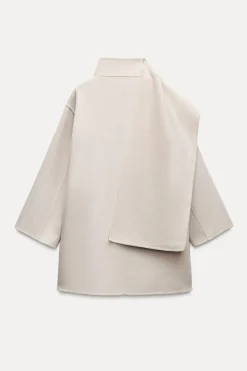 Hot ABRIGO BUFANDA CON LANA ZW COLLECTION Mujer Abrigos / Anoraks