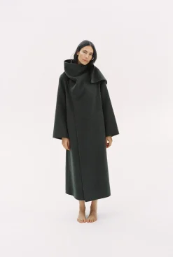 Online ABRIGO BUFANDA MEZCLA LANA ZW COLLECTION Mujer Abrigos / Anoraks