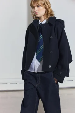 Online ABRIGO CAPA MEZCLA LANA ZW COLLECTION Mujer Abrigos / Anoraks