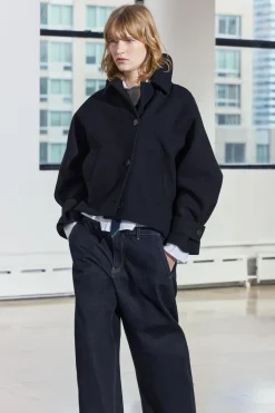 Online ABRIGO CAPA MEZCLA LANA ZW COLLECTION Mujer Abrigos / Anoraks