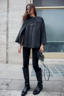 Online ABRIGO CAPA PUNTO Mujer Abrigos / Anoraks|Chaquetas / Cazadoras