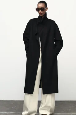 Outlet ABRIGO CINTURÓN CON LANA Mujer Abrigos / Anoraks